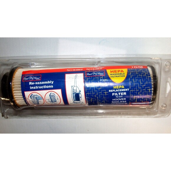 Dust Care Hepa Replacement Filter Hoover Bagless Uprights Washable #38-2306-07 - Picture 2 of 2